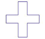 First aid cross icon. 