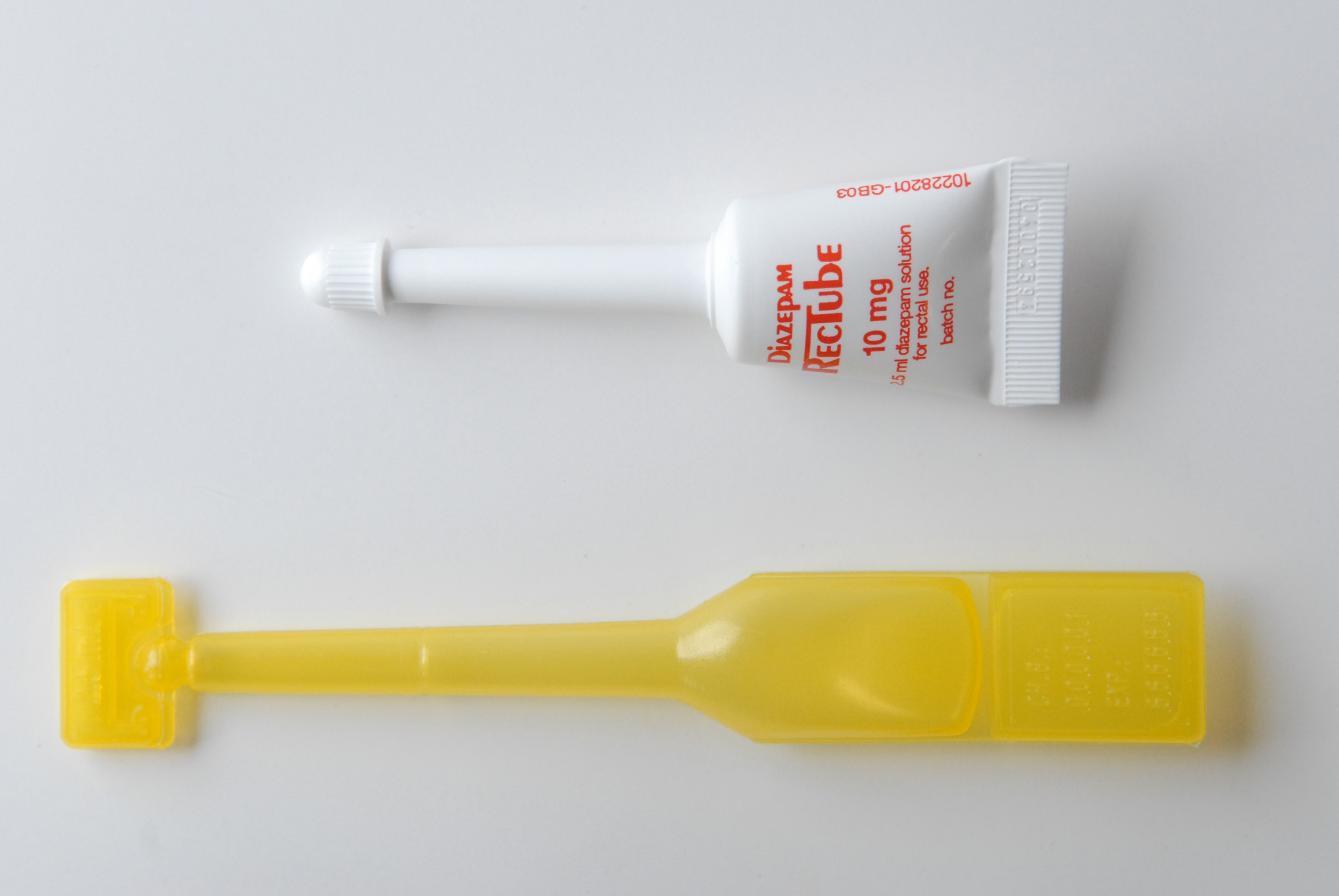 Rectal diazepam tubes