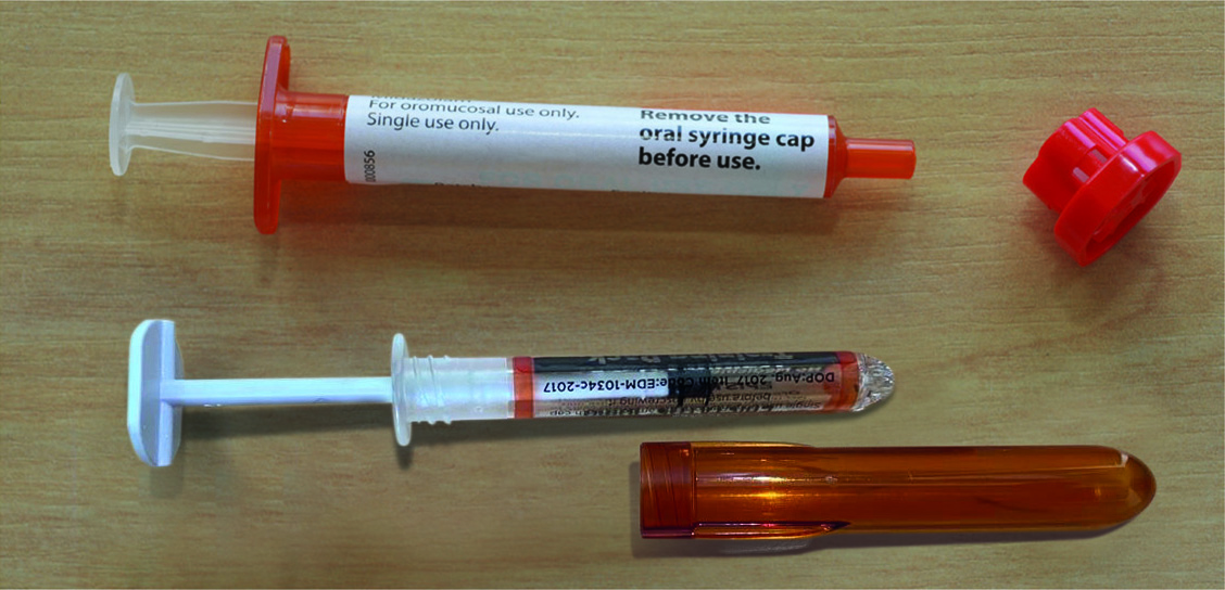 Buccal midazolam pre-filled dispensers