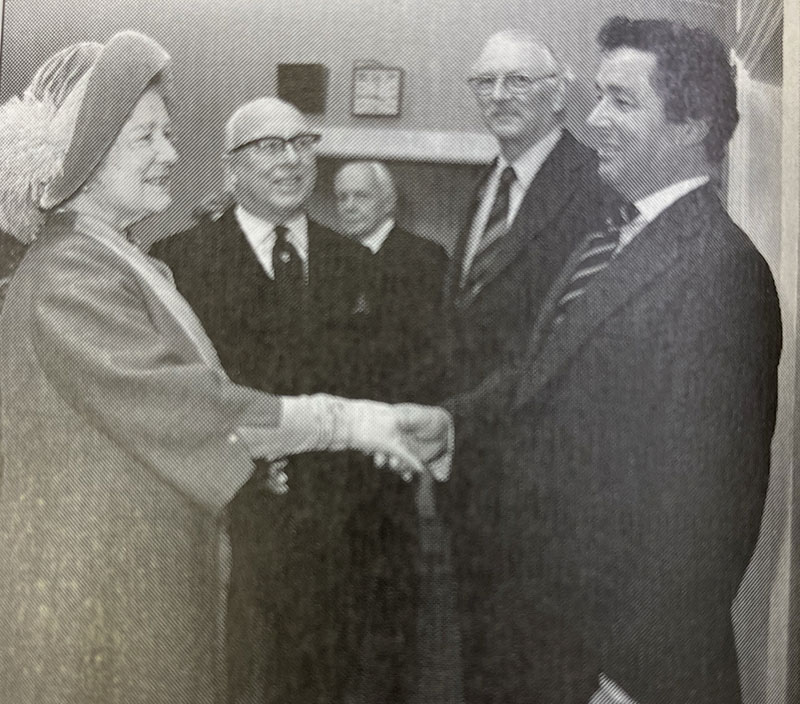 Queen Mother opens the Queen Elizabeth Medical Centre at the chalfont Centre in 1977