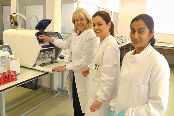 Dame Cheryl Gillan visits Epilepsy Society's research centre