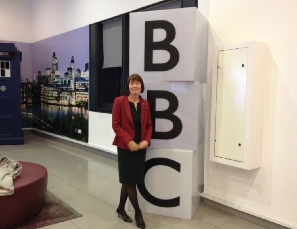 Clare at the BBC
