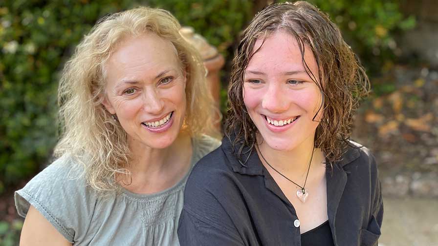 Louise with her daughter Lola as a teenager