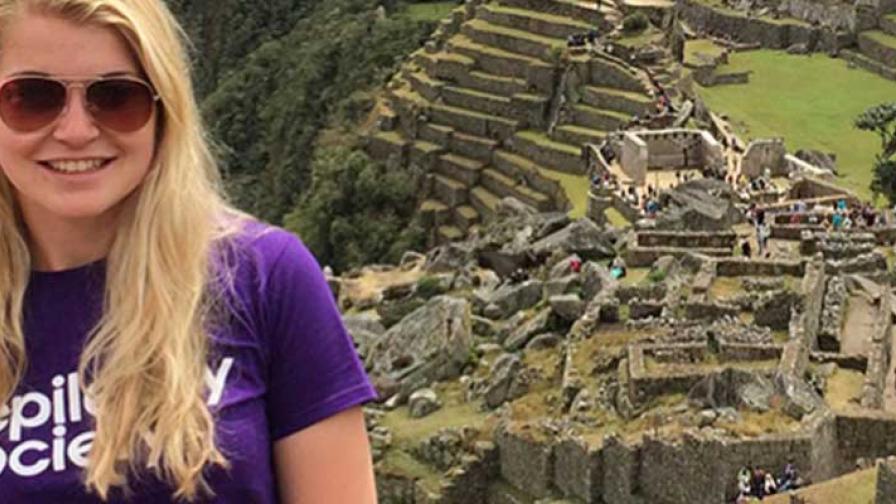 One of supporters up Machu Picchu