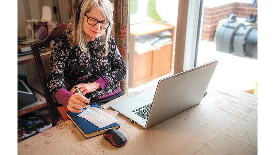 woman at computer