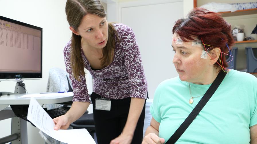 patient having an eeg
