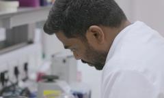 researcher in lab