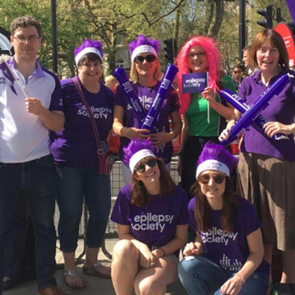 People at the London Marathon in our event materials